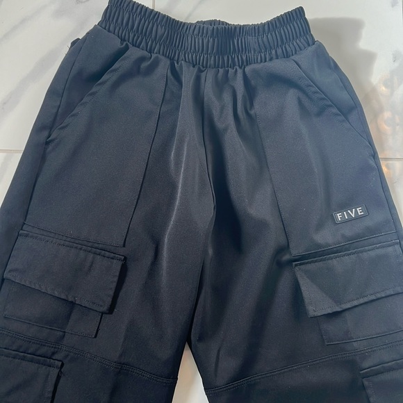 Five Dancewear Bottoms Five Dancewear High Waist Black Cargo